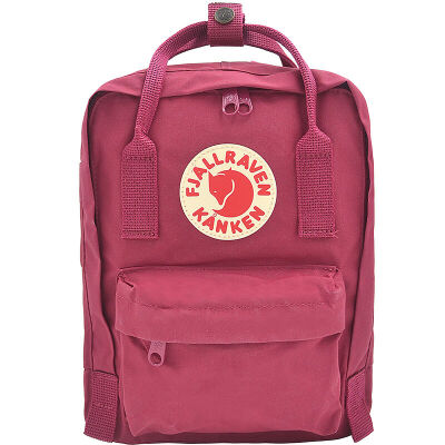 

Arctic Fox Fjallraven waterproof wear-resistant backpack simple fashion casual shoulder bag Kanken Mini 23561 420 purple red 7L