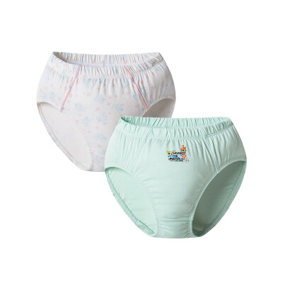 

DICI (DICI) children's cotton underwear girls in the children's baby children's clothing girls girls triangular corner angle shorts 4C012B0 white flowers green 110