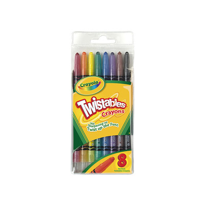 

Painted Crayola 8 colors can be twisted crayons 52-7408