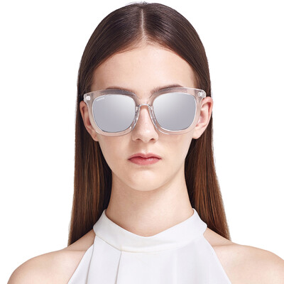 

Wei Gou's (VEGOOS) 9073 polarized sunglasses female models fashion face frame big frame driving mirror glasses sunglasses transparent frame mirror mercury