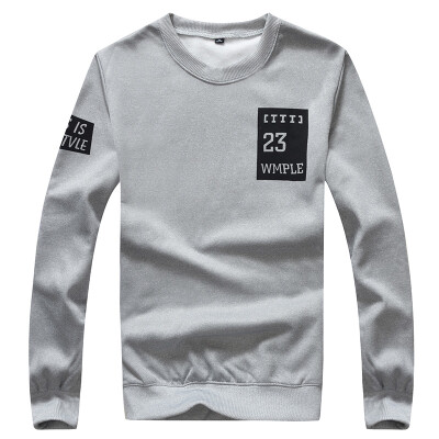 

Arctic cashmere Bejirog sweater fashion men's solid color round sweater 17030BJ15 gray L