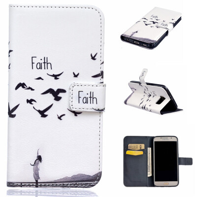 

Faith Design PU Leather Flip Cover Wallet Card Holder Case for SAMSUNG GALAXY S6