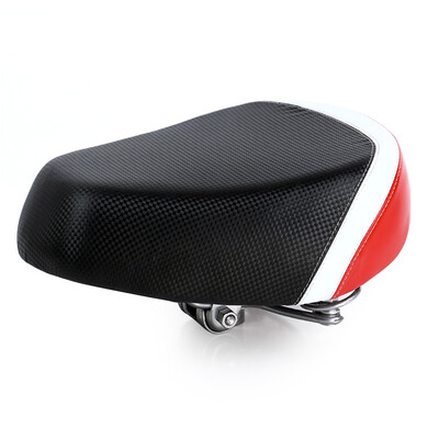 

Ocei osagie dz electric bike saddle car seat seat iron base base widened general bike spring shock absorber car saddle electric bike seat cushion black red