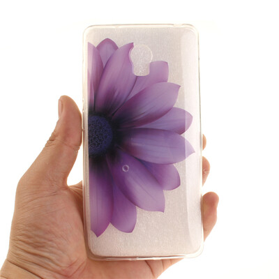 

Half flower Pattern Soft Thin TPU Rubber Silicone Gel Case Cover for Lenovo Vibe P1