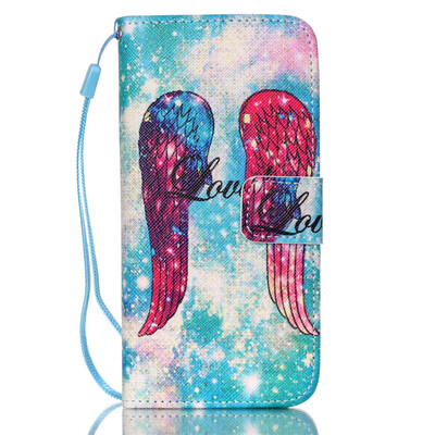 

Angel Wings Design PU Leather Flip Cover Wallet Card Holder Case for IPHONE 6