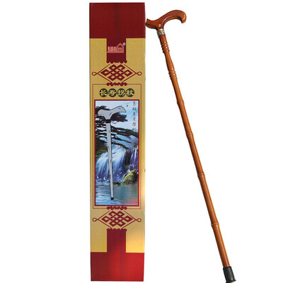 

The best good wood cane elderly walking sticks classic bamboo section M058