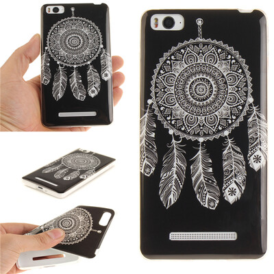 

Black wind chimes Pattern Soft Thin TPU Rubber Silicone Gel Case Cover for XIAOMI 4C4I