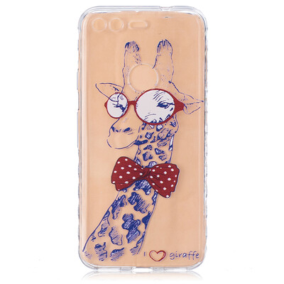 

Giraffe Pattern Soft Thin TPU Rubber Silicone Gel Case Cover for Google Pixel