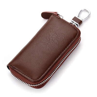 

Leather key bag auto leather key bag multifunctional large capacity men womens waist strap card can put change