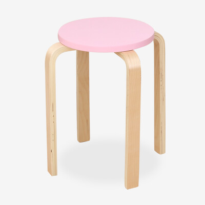 

Jingdong supermarket Meadas stool leisure chair small round stool color stool can be stacked small stool pink 12313