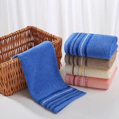 

Fu Li Jie Yu cotton towel adult home with thick wash your face soft love towel 3 bar installed 33 72cm m powder blue