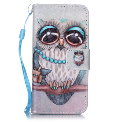 

Gray Owl Design PU�Leather�Flip�Cover Wallet�Card�Holder�Case�for IPHONE 5