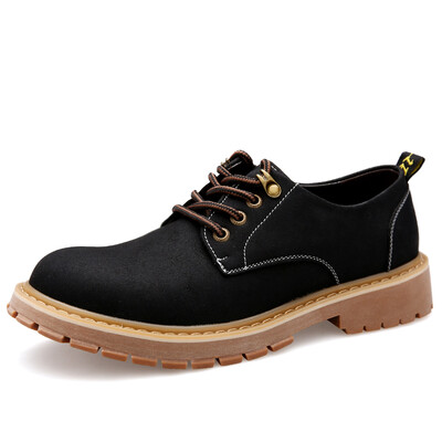 

Precentor (Precentor) men's shoes to help outdoors low-footed men's British retro breathable shoes 1310 black 43 yards