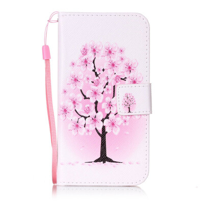 

Peach Blossom Design PU Leather Flip Cover Wallet Card Holder Case for Huawei NovaCAZ-AL10