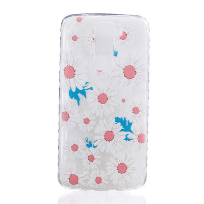 

Big chrysanthemum Pattern Soft Thin TPU Rubber Silicone Gel Case Cover for LG K7K8