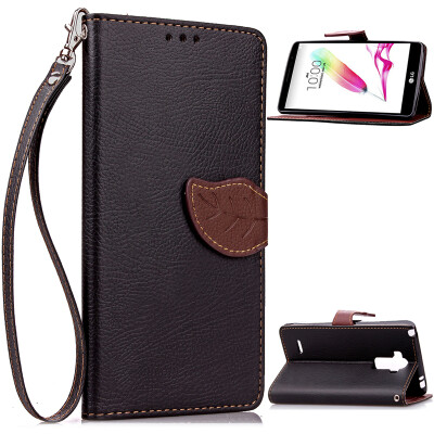 

Black Design PU Leather Flip Cover Wallet Card Holder Case for LG G4 Stylus