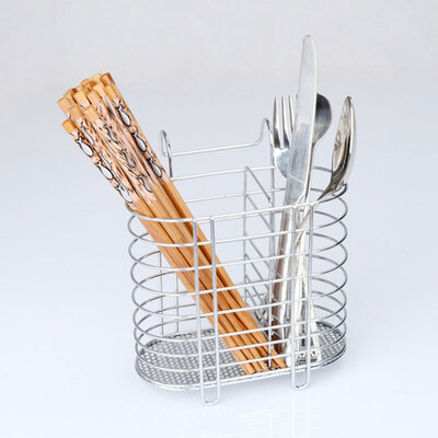

EDO stainless steel chopsticks chopsticks shelf chopsticks tube thickened drain set chopsticks cage can be hung TH8043
