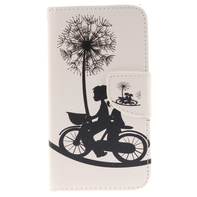 

Bike&Dandelion Design PU Leather Flip Cover Wallet Card Holder Case for Nokia Lumia N640