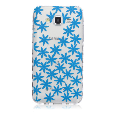 

Blue chrysanthemum Pattern Soft Thin TPU Rubber Silicone Gel Case Cover for SAMSUNG GALAXY J5