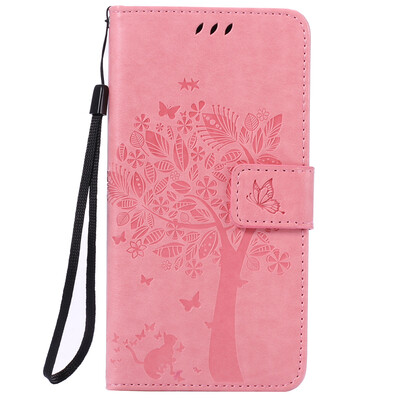 

Pink Tree Design PU кожа флип крышку кошелек карты держатель чехол для SONY Z3