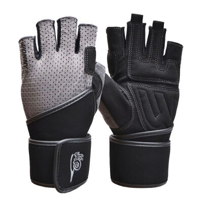 

Snail WONNY JS-053 fitness gloves men&women equipment gloves half finger belt wrist gray XL