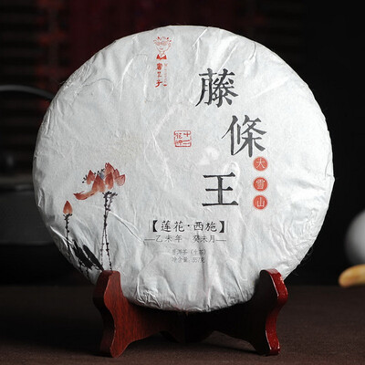 

Dr. Pu'er Tea The Cane King Snowy Mount Puer Puerh Pu-erh Cake 2015 357g Raw