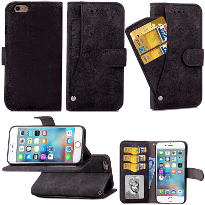 

Black Design PU Leather Flip Cover Wallet Card Holder Case for IPHONE 6 Plus /6S Plus