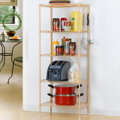 

YICAINIANHUA 5 tiers metal kitchen storage rack shelf bracket