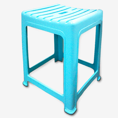

Healthy plastic stool chair living room stool home large plastic stool modern simple square stool blue 0859