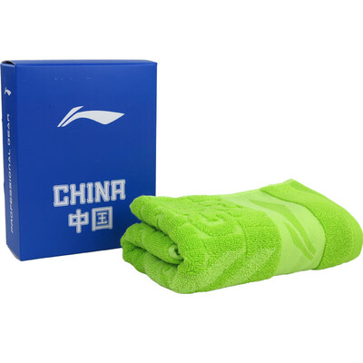 

Li Ning (LI-NING) Национальная бадминтонская команда Бег Фитнес Профессиональное спортивное полотенце Мягкое сосание AMJJ014-2 Зеленый
