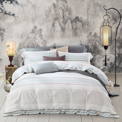 

Mercury Home Textiles (MERCURY) Хлопок и зубоврачебная печать Комплект из 4-х частей сигарет простой кровати Комплект из 4 предметов двойной 1,8-метровой кровати