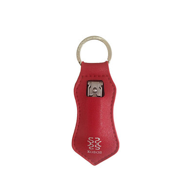 

Kebao (KOBOS) KB-1503 плоские кусачки для ногтей ультратонкие складные ногти вырезать кусачки для ногтей с кожаным красным