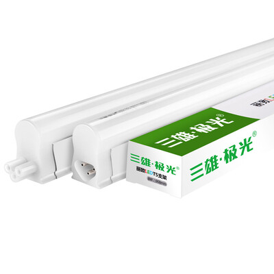

Three male aurora led lamp t5 lamp Lizhi integrated full set of fluorescent tube dark groove decoration fluorescent lamp transformation lamp 14W1 meter 3000K yellow light