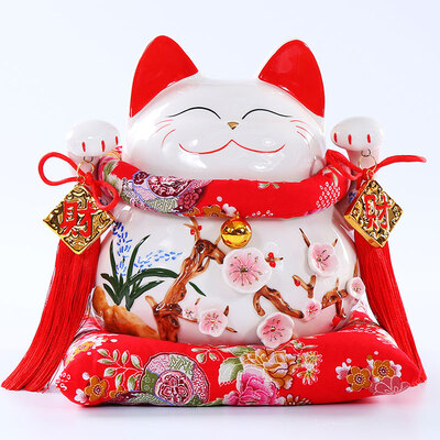 

Four Seasons состояние Lucky Cat копилки Тропический лес s11 открытия подарки большие керамические украшения большой Копилка отводы творческий дом свадебный подарок для отправки друзьям отправить клиентам