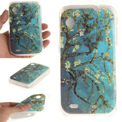 

Apricot tree Pattern Soft Thin TPU Rubber Silicone Gel Case Cover for Lenovo A580