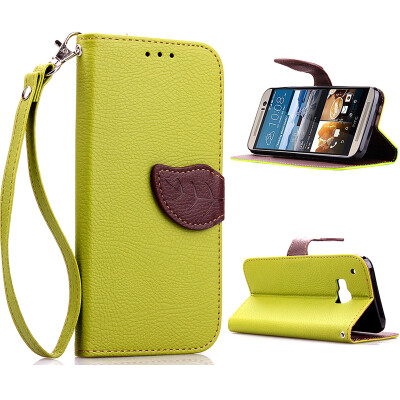 

Green Design PU Leather Flip Cover Wallet Card Holder Case for HTC One M9