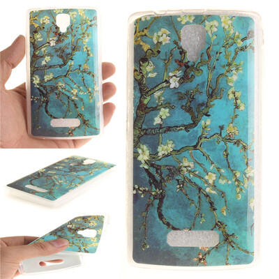 

Apricot tree Pattern Soft Thin TPU Rubber Silicone Gel Case Cover for Lenovo A2010