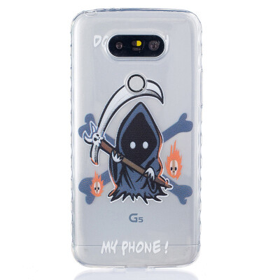 

Grim Reaper Pattern Soft Thin TPU Rubber Silicone Gel Case Cover for LG G5