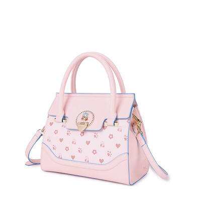 

Bag than the handbag printing fashion handbags Kelly platinum package women casual shoulder bag 621007-petal powder