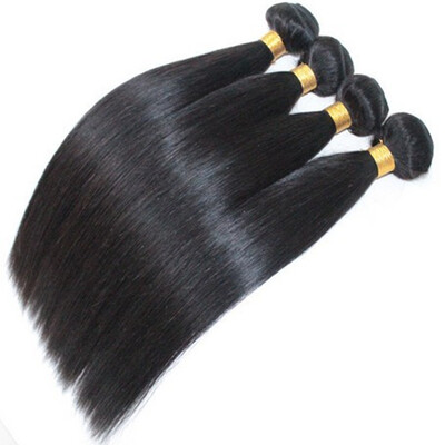 

N.L.W. 10A Brazilian virgin human hair 4 bundles Silk straight hair extensions