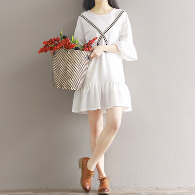 

CITYPLUS женское платье рукав рогожки прелестный стиль принцессы круглый воротник