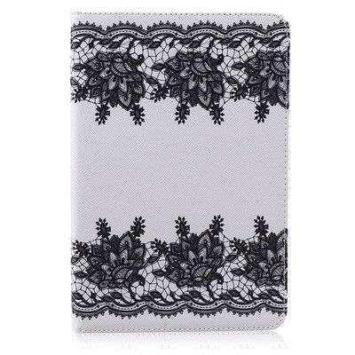 

Lace Style Embossing Classic Flip Cover with Stand Function and Credit Card Slot for SAMSUNG Galaxy Tab A 8.0 T350