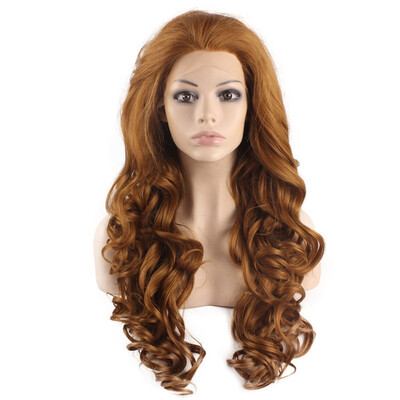 

Iwona Synthetic Hair Lace Front Long Wavy Blonde Wig