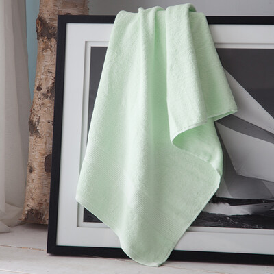 

LENCIER LENCIER bath towel home textile five-star hotel cotton combed thickened bath towel cotton soft water bath towel tender spring green 500g 140 70cm