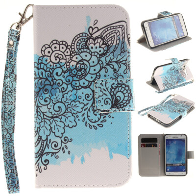 

Butterfly flowers Design PU Leather Flip Cover Wallet Card Holder Case for SAMSUNG GALAXY J5