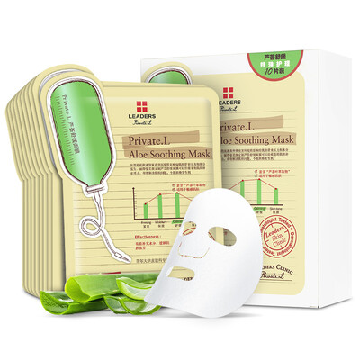 

LEADERS (Private) Aloe Soothing Mask 25ml * 10pcs / box (moisturizing replenishment sleep skin care skin care men and women