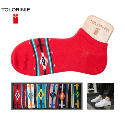 

Jingdong supermarket] TOLORINIE casual men socks spring and autumn men's socks socks socks socks family wind 6 double installed K7057