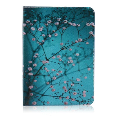 

Plum blossom Style Embossing Classic Flip Cover with Stand Function and Credit Card Slot for SAMSUNG GALAXY Tab 4 T530