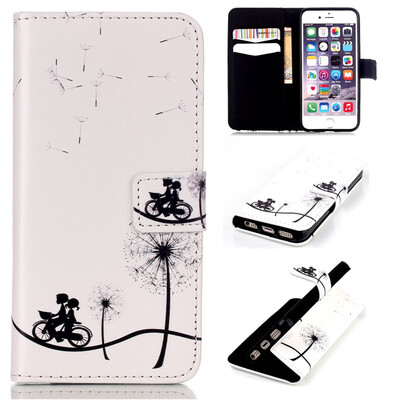 

Bike&dandelion Design PU Leather Flip Cover Wallet Card Holder Case for IPHONE 5