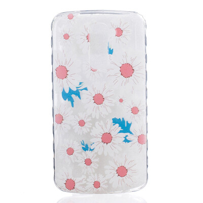 

Big chrysanthemum Pattern Soft Thin TPU Rubber Silicone Gel Case Cover for LG K10